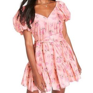 LoveShackFancy x Target Pink Floral Mini Dress